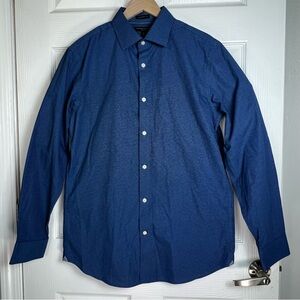 Banana‎ Republic Camden Fit Blue 100% Cotton Non-Iron Dress Shirt Medium